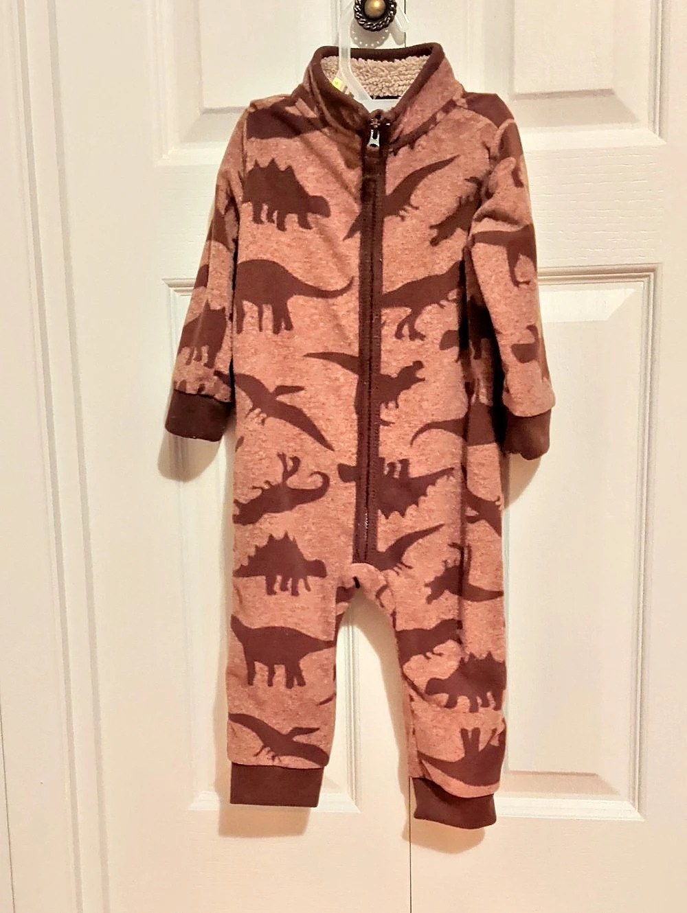 Carter's Dinosaur Fleece Jumpsuit Boys 12M